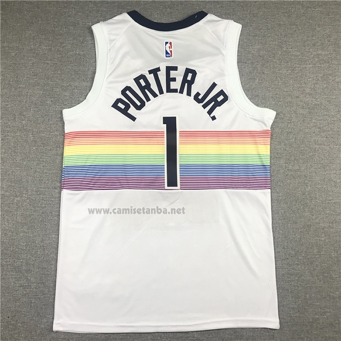 Camiseta Denver Nuggets Michael Porter JR. #1 Ciudad Blanco